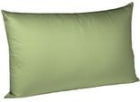 Kissenbezug FLEURESSE "Colours Mako Satin, 100% Baumwolle, mit Reißverschluss", grün (jade), B:40cm L:60cm, Mako-Satin, Mako-Satin, Kissenbezüge, Kissenbezug, Mako Satin, glänzend, glatt, Premium Qualität