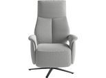 TV-Sessel SIT & MORE "TV Lazy", grau (silber), B:75cm H:117cm T:85cm, 100% Polyester, Sessel, TV-Sessel, zur Auswahl mit Herz-Waage-Position