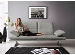 2-Sitzer W.SCHILLIG "broadway, Designsofa mit tollem Sitzkomfort, Breite 216cm", grau (steel s22), B:216cm H:94cm T:96cm, Flachgewebe S22 (100% Polyester), Sofas, 2-Sitzer, Sitztiefenverstellung, Kopfteil- & Seitenteilverstellung, Breite 216cm