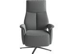 TV-Sessel SIT & MORE "TV Lazy", grau, B:75cm H:115cm T:85cm, 98% Polyester 2% Polyamid, Sessel, TV-Sessel, mit Herz-Waage-Positon und 3 Motoren