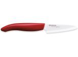 Schälmesser KYOCERA "GEN", rot (rot, weiß), Klingenlänge 8cm, Keramik, Kochmesser, extrem scharfe Hochleistungskeramik-Klinge, Klinge 7,5 cm