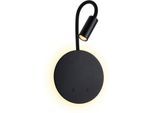PAULMANN LED Wandleuchte "Miora 1,3W", schwarz, 2, Ø 14cm H: 20cm, 1 Stk., Leuchten, Dimmbar, LED Wandleuchte