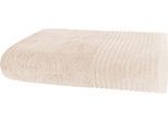 Duschtuch DYCKHOFF "Duschtuch BRILLANT, Baumwolle, 70x140 cm, 550 g/m²", beige (sekt), B:70cm L:140cm, Frottier, Baumwolle, Handtücher, Baumwolle