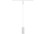 PAULMANN Schienensystem-Leuchten "URail Pendant Lirena max 1x10W GU10 230V", weiß (signalweiß), 1, Ø 6cm H: 126cm, Leuchten, Dimmbar