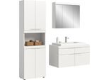 Badmöbel-Set OTTO HOME "MAOI, 3-teilige Badkombination, hochwertige MDF Front", weß, weiß matt, B:175cm H:194cm T:50cm, Holzwerkstoff, MDF, Spiegelglas, Kastenmöbel-Sets, Badmöbel-Set, Bad-Kombination, Bad-Möbel, Badezimmer, Kombination, Kombi