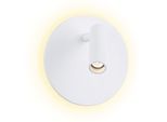 PAULMANN LED Wandleuchte "Kiora 1,3W", weiß, 2, Ø 14cm H: 20cm, 1 Stk., Leuchten, Dimmbar, LED Wandleuchte
