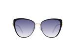Guess Dames/Dames Glanzende Zonnebril (Zwart/Goud)