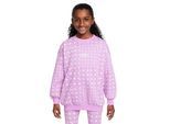 Nike Girls Club oversized fleece-sweatshirt (Fuchsia/Wit)
