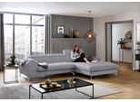Ecksofa W.SCHILLIG "piedroo, Designsofa mit tollem Sitzkomfort, bequem und elegant, L-Form", grau (dolphin r66), B:303cm H:70cm T:193cm, Chenille-Flachgewebe R66 (85% Polyester, 15% Nylon), Sofas, Ecksofa, Kopfteilverstellung, wahlweise mit Sitztiefenverstellung, Breite 303cm