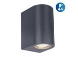 Außen-Wandleuchte NÄVE "Alecto", grau (schwarz), B:8,8cm H:10cm L:6,8cm, Leuchten, exkl. 1x GU10, schwarz, L/B: 6,8cm, H: 10cm, IP44