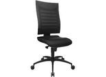 Schäfer Shop Pure Bürostuhl SSI PROLINE S1, Synchronmechanik, ohne Armlehnen, 3D-Netz-Rückenlehne, Bandscheibensitz, schwarz/schwarz