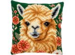 Kreuzstichkissen "Lama"
