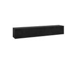 [en.casa] Hängelowboard, Schwarz Hochglanz, Holzwerkstoff, Rechteckig, 180x30x31.5 cm, Wohnzimmer, Wohnwände, Lowboards, Lowboards hängend