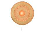 Good & Mojo , Naturfarben , Naturmaterialien , rund , 60x60x15 cm , LED-Leuchtmittel austauschbar ,