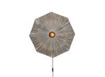 Good & Mojo , Dunkelgrau , Naturmaterialien , achteckig , 7 cm , mit Schalter ,