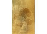 Leinwandbild QUEENCE "Ginkgo in Gold Abstrakte Kunst, Canvas Bild von Hand bespannt", farbe bild(er): gold, B:60cm H:90cm T:2cm, Bilder, Leinwandbild, Zeitlose Ginkgo-Motive in hellen Farben