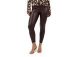 Brave Soul Dames/Dames Legging Kunstleer (Donkere chocolade)