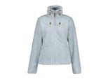 Fleecejacke ICEPEAK "ICEPEAK COLONY", Damen, Gr. M, grau (baby blau), Obermaterial: 100% Polyester, normal, Jacken Fleecejacke, schnell trocknendes Material aus Polyester, mit Reißverschluss