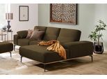 Ecksofa W.SCHILLIG "run, Designsofa mit tollem Sitzkomfort, bequem, L-Form", grün (camouflage w82), B:279cm H:88cm T:178cm, Longlife Xtra-Leder Z73: Naturwalkleder der Luxusklasse aus den erlesensten Rohhäuten. Hautstärke 1, 1 – 1, 3 mm;ROHLEDER Jacquard-Flachgewebe Q2 W60 (63% Polyester, 37% Polyacryl);ROHLEDER Chenille-Flachgewebe Q2 W77 (68% Polyacryl, 32% Polyester);Stoff S37 (100% Polyester),