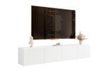 Idohome Tv-Lowboard, Weiß, Holzwerkstoff, Rechteckig, 200x36x40 cm, Wohnzimmer, Wohnwände, Lowboards, Lowboards stehend