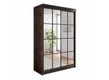 Kier Furniture Schiebetürenschrank, Esche, Holzwerkstoff, 150x200x62 cm, Schlafzimmer, Kleiderschränke, Schwebetürenschränke