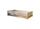 Kids Collective Bodenbett, Natur, Holz, 80x160 cm, Kinderzimmer & Jugendzimmer, Kindermöbel, Kinderbetten, Kindereinzelbetten