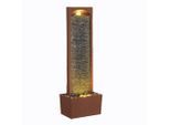 Teamson Home Gartenbrunnen, Rot, Kunststoff, 34.01x97.99x22 cm, Gartenzubehör, Gartendeko