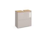 Vicco Waschbeckenunterschrank, Kaschmir, Holzwerkstoff, 2 Schubladen, Rechteckig, 60.1x62x30.1 cm, Badezimmer, Badezimmerschränke, Waschbeckenunterschränke