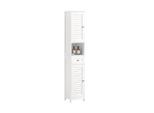SoBuy Hochschrank, Weiß, Holzwerkstoff, 32x170x30 cm, Badezimmer, Badezimmerschränke, Hochschränke