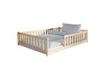 Kids Collective Bodenbett, Natur, Holz, 140x200 cm, Kinderzimmer & Jugendzimmer, Kindermöbel, Kinderbetten, Kindereinzelbetten