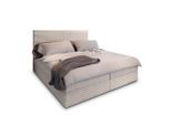 Masseno Boxbett, Creme, Holz, 160x200 cm, Schlafzimmer, Betten, Boxspringbetten