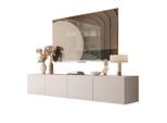 Lookway Hängeschrank, Kaschmir, Holzwerkstoff, Uni, Rechteckig, 200x36x40 cm, Wohnzimmer, Wohnwände, Lowboards, Lowboards stehend