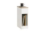 SoBuy Nachttisch, Weiß, Holzwerkstoff, 20x60x35 cm, Schlafzimmer, Nachttische