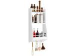 SoBuy Küchenregal, Weiß, Holzwerkstoff, 38x75x17 cm, Küchen, Küchenmöbel, Küchenregale
