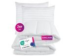 wometo 2Er, Weiß, Textil, 135x200 cm, Oeko-Tex®, Schlaftextilien, Bettdecken