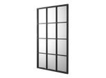 [en.casa] Wandspiegel, Schwarz, Glas, Rechteckig, 60x90x1.8 cm, Spiegel, Wandspiegel