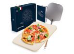 Blumtal Pizzastein, Beige, Stein, Rechteckig, 38x1x30 cm, Lfgb, Grills & Outdoor-Küchen, Grillzubehör