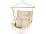 Luverno Hängesessel, Beige, Textil, 1-Sitzer, 100x130x75 cm, Gartenmöbel, Hängesessel