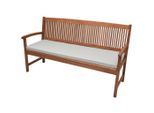 Beautissu Bankauflage, Hellgrau, Textil, 48x5x120 cm, Outdoor-Kissen, Bankauflagen