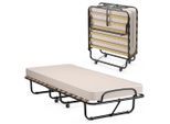 Costway Gastebett, Beige, Metall, Schlafzimmer, Betten, Klappbetten