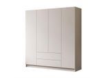 Lookway Kleiderschrank, Kaschmir, Holzwerkstoff, Uni, 2 Schubladen, Rechteckig, 200x200x57 cm, Schlafzimmer, Kleiderschränke