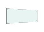 Deluke Küchenrückwand, Weiß, Glas, 100x40x0.6 cm, Kochen, Küchenhelfer, Sonstige Küchenhelfer