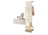 Furn.Design Garderoben-Set, Weiß, Eiche Wotan, Holzwerkstoff, Glas, Metall, Nachbildung,Eiche, Uni, Holz Optik, 150x200x30 cm, Garderobe, Garderoben-Set & Garderoben-Serien, Garderoben-Sets