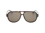 Hugo Boss Havana Bruine Zonnebril met Grijze Lens