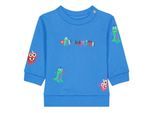 Off White Baby-trui van katoenmix, normale pasvorm (Blauw)