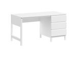 Vipack , Weiß , Holz, Holzwerkstoff , Kiefer , teilmassiv , 3 Schublade(n) Schubladen , rechteckig , 140x75x70 cm ,