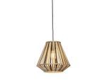 Good & Mojo , Naturfarben, Schwarz , Holz , Bambus , rund , 30x30x30 cm , LED-Leuchtmittel austauschbar ,