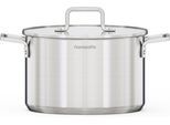 Kochtopf HANSEATIC "DAILY, mit Antihaftbeschichtung", silber (silberfarben), H:15cm Ø:24cm, Töpfe, Kochtopf, für alle Herdarten, Induktion