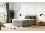Boxspringbett COTTA "Simba erhältlich in verschiedenen Breiten, Farben und Härtegraden", beige (elephant), L:209cm, Komplettbetten, Boxspringbett, Bezugsstoff: Struktur fein