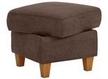 Polsterhocker HOME AFFAIRE "Palmera, B: 58 cm", braun (dunkelbraun), B:58cm H:48cm T:58cm, 100% Polyester;Struktur (100% Polyester);Luxus-Microfaser in Lederoptik (100% Polyester), Hocker, Polsterhocker, mit Stauraum, Federkern